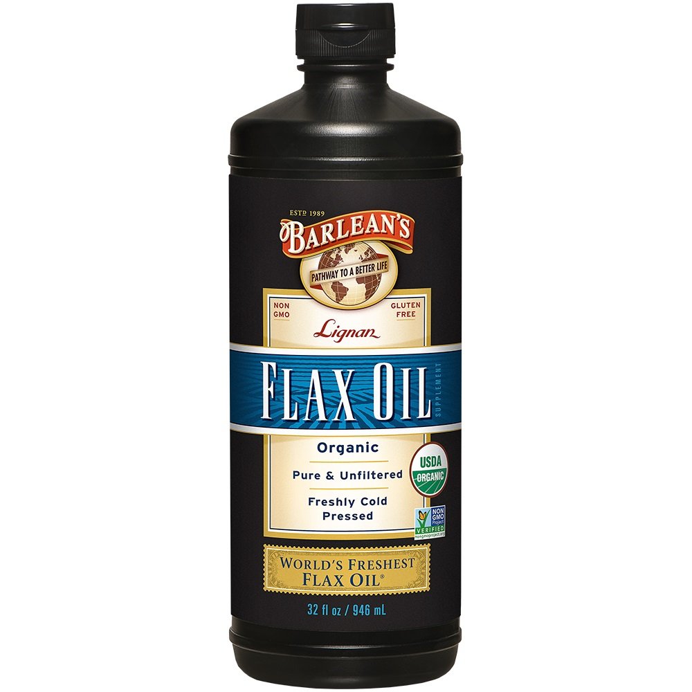 Barlean's Lignan Flaxseed Oil from Cold Pressed Flax Seeds 7,230mg