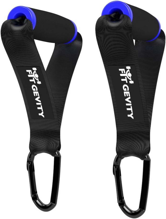 fitGevity Heavy Duty Resistance Band Handles - Resistance Bands, Resistance Band Foam Handles - for Pilates, Yoga, Strength Training, Crossfit - Best Home Gym Equipment