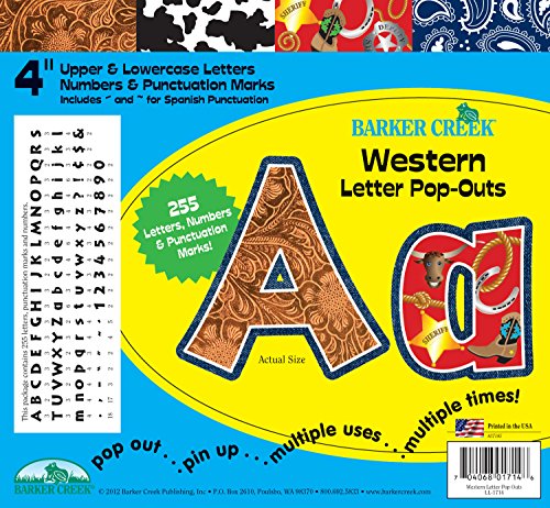 Barker creek - office products 4" poster letters & bulle…