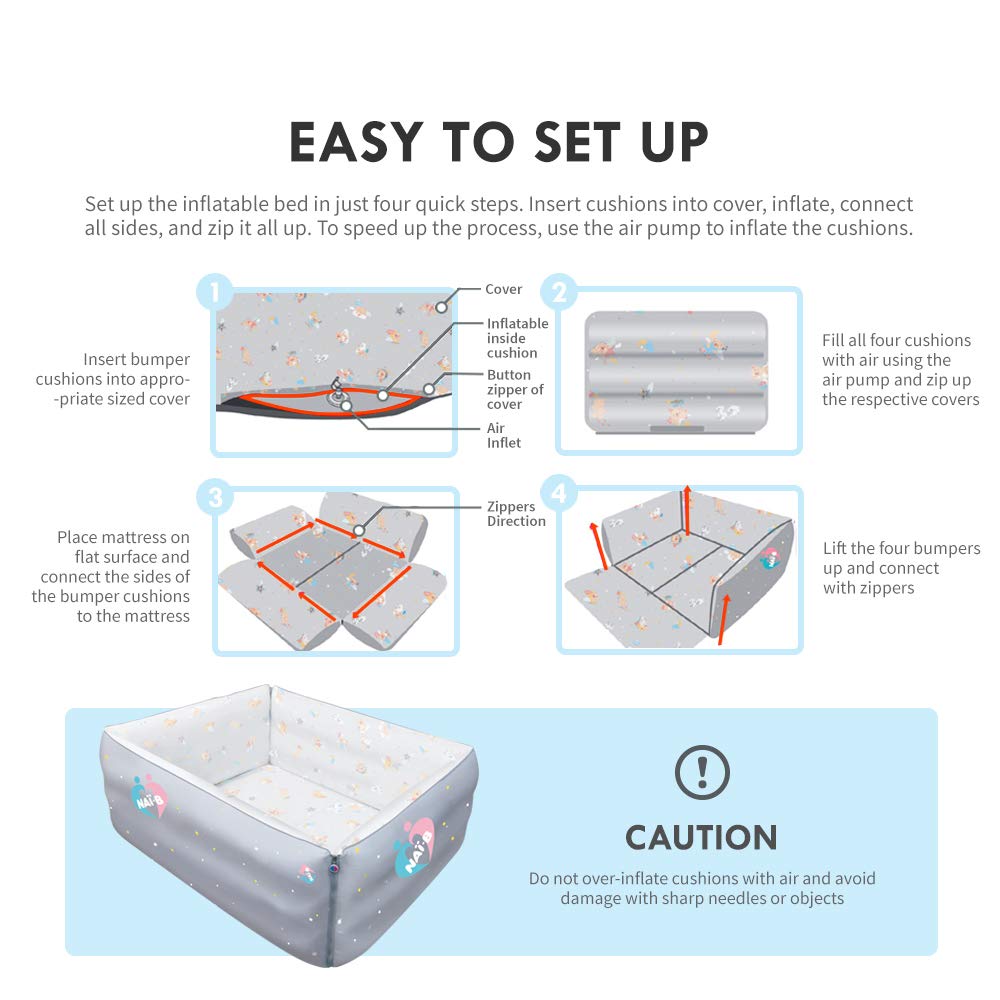 blow up baby bed