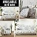 Patchwork Scalloped Printed Furniture Protector Stain Resistant Loveseat Cover (Loveseat, Grey)
