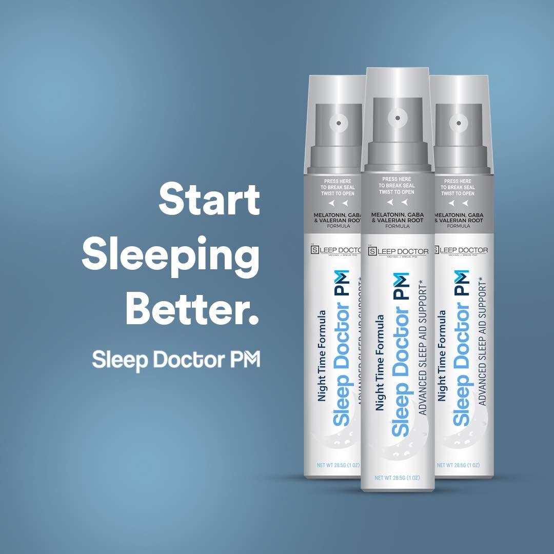Sleep Doctor PM Sleep Aid | Night Time Formula | Advanced Sleep Support for Adults | Sleep Spray Formulated by Dr. Michael Breus - America's Sleep Doctor: Health & Personal Care