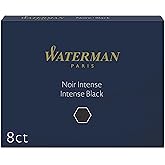 Waterman Large Standard Ink Cartridges Permanent Black