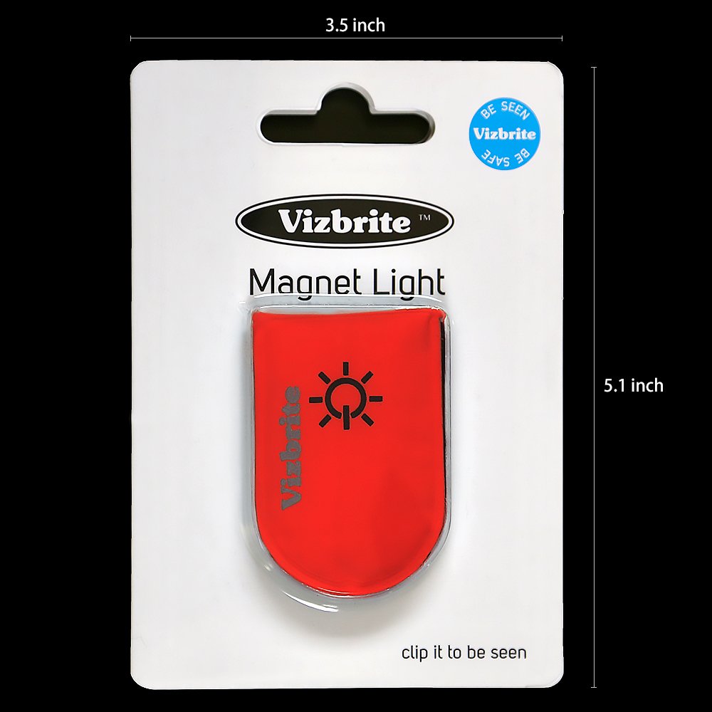 LED Safety Light Nighttime Visibility Magnetic Clip On Lights for Running Cycling Dog Collar Bike Warning Light up Reflective Gear Accessories for Cloth, Backpack, Bicycle, Wrist, Ankle(Blue)