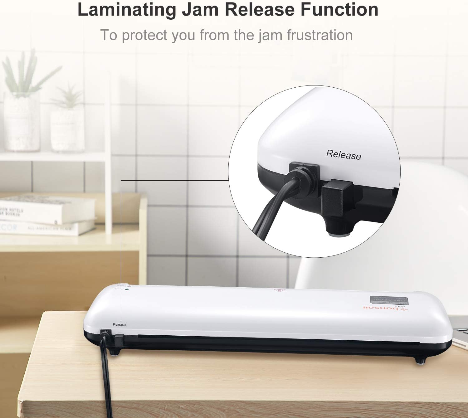 Thermal Laminator, 13 Inches Width Laminating Machine for A3/A4/A6, 3 Min Fast Warm-up with 12 inches/min Quick Laminating Speed, Quiet for Office/School/Home Use, Includes Laminating Pouches, L309-A : Office Products
