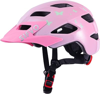 SIFVO Kids Bike Helmet with Visor, Adjustable 50-57cm, CE+CPSC