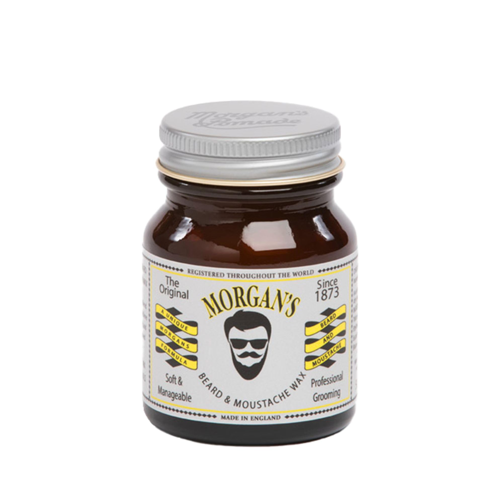 Morgan's Pomade Beard and Moustache Styling Wax with Natural Ingredients, Shapes and Conditions the Beard with Jojoba Oil, Masculine Fragrance 50g