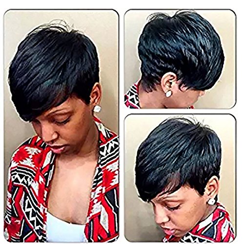SHANGKE Short Pixie Cut Wig Short Synthetic Hair Wigs For Black Women