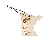 State Christmas Ornaments, Wooden Tree Holiday