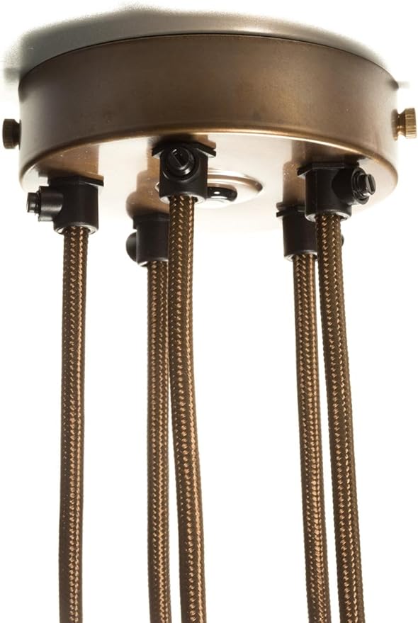 Multiple Outlet Ceiling Rose Brass 3 Outlet Amazon.co.uk Lighting