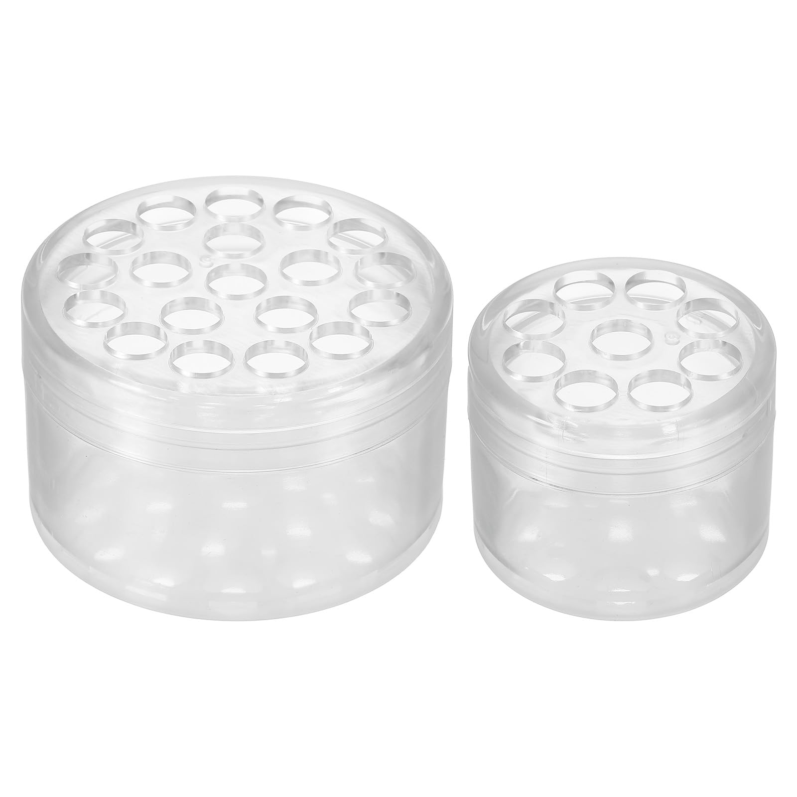 PATIKIL Spiral Flower Stem Holder, 2 Pcs Spiral Stem Holder Small & Large Spiral Ikebana Stem Holder for DIY Flower Vases Decoration, Clear