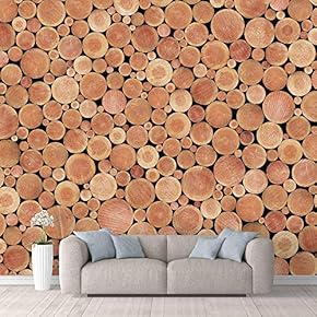 Wall Mural Brown Retro Wood Textured Paneling Removable Self-Adhesive Large Wallpaper - 66x96 inches