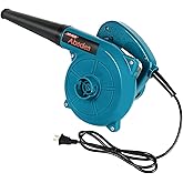 Corded Electric Leaf Blower,2 in 1 Small Handheld Lightweight Sweeper/Vacuum,110V 400W Portbale Blower for Leaf/Snow/Dust Blowing (Blue)
