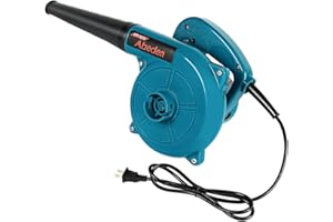 ABEDEN Corded Electric Leaf Blower,2 in 1 Small Handheld Lightweight Sweeper/Vacuum,110V 400W Portbale Blower for Leaf/Snow/Dust Blowing (Blue)