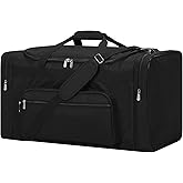 YoKelly 75L Large Duffle Bag for Men - 26 inch Duffel Bag Heavy Duty for Weekend Travel Sport Camping - Black