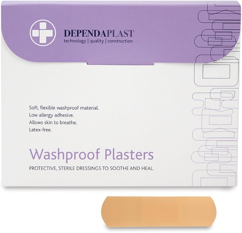 Dependaplast Washproof Plasters 7x2cm Reliance Medical Box of 100