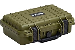 MEIJIA Portable All Weather Waterproof Protective Hard Case, Small Camera Case,Dry Case with Customizable Foam,Fit Use of Drones, Camera,Equipments, 11.65 ”x8.35”x3.78”