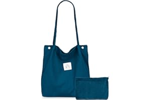Iioscre Corduroy Tote Bag for Women,Large Capacity Casual Shoulder Handbags,Mini Multi purpose Handbag ﻿