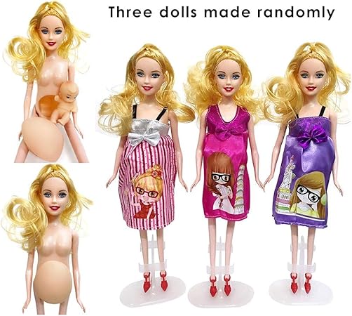 Poupees Vetements Access Ventre Bebe Enceinte Doll 13 Accessoires Stefii Love Barbie Fille Enfant Jouet Cadeau Jouets Et Jeux