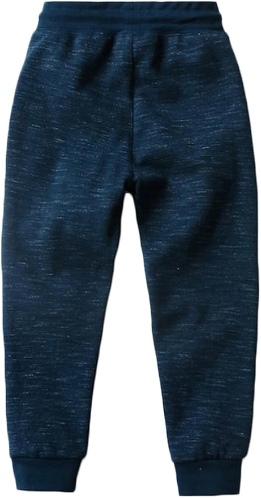 KISBINI Big Boys Cotton Sweatpants Sweats Athletic Pants for Children Navy 8T: Clothing