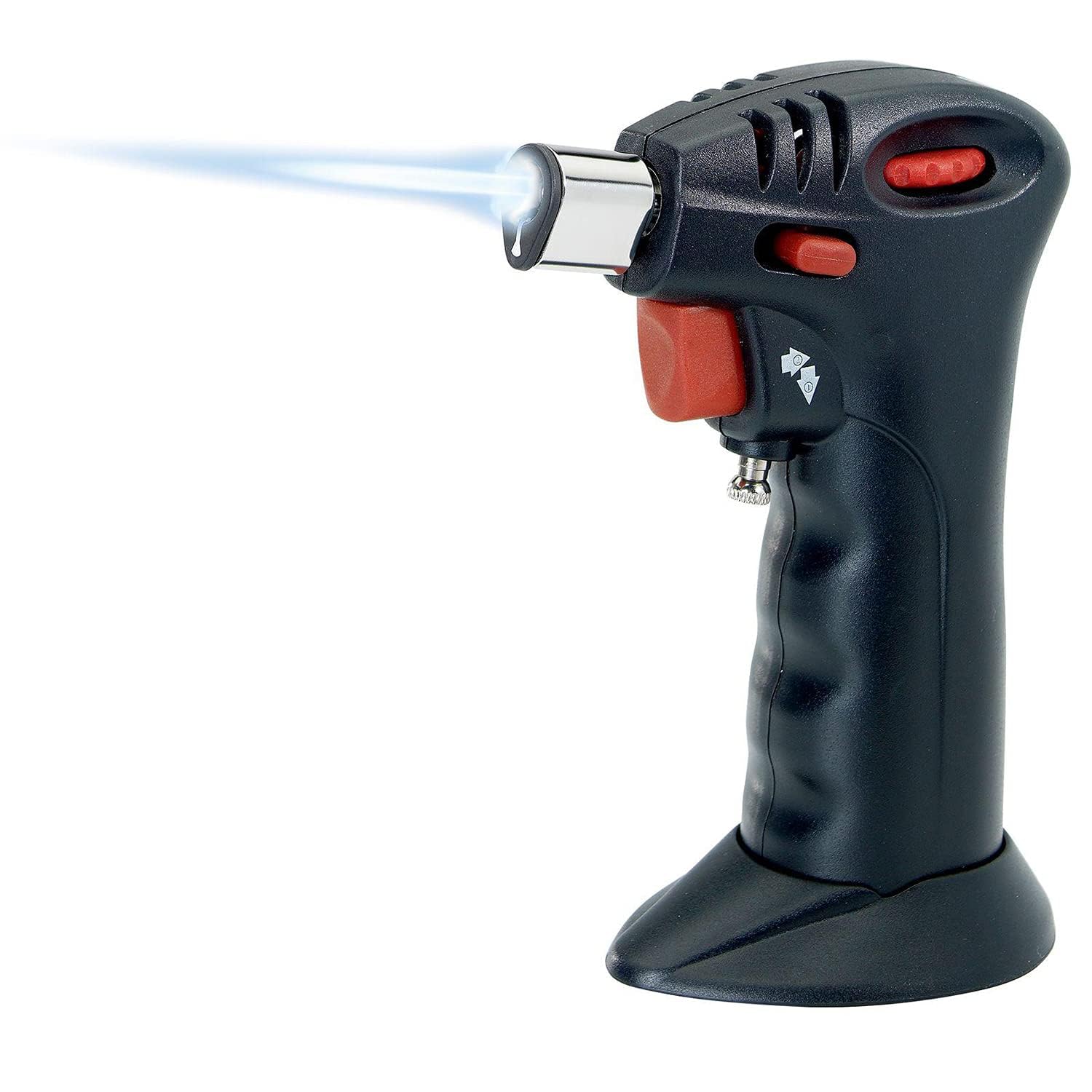 Westmark Culinary Torch For Gratins, Flambées, Brulées And Caramelising, Adjustable Flame, Incl. Child Safety Lock, Plastic/Stainless Steel, Black, 12392280