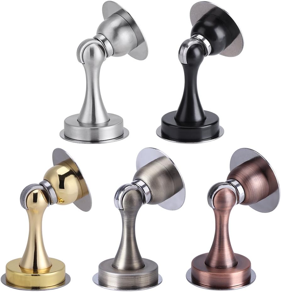 Yosoo Magnetic Door Stopper 304 Stainless Steel Premium Free Drill Door Stop Catch Holder for Home and Office(Copper) - Image 5