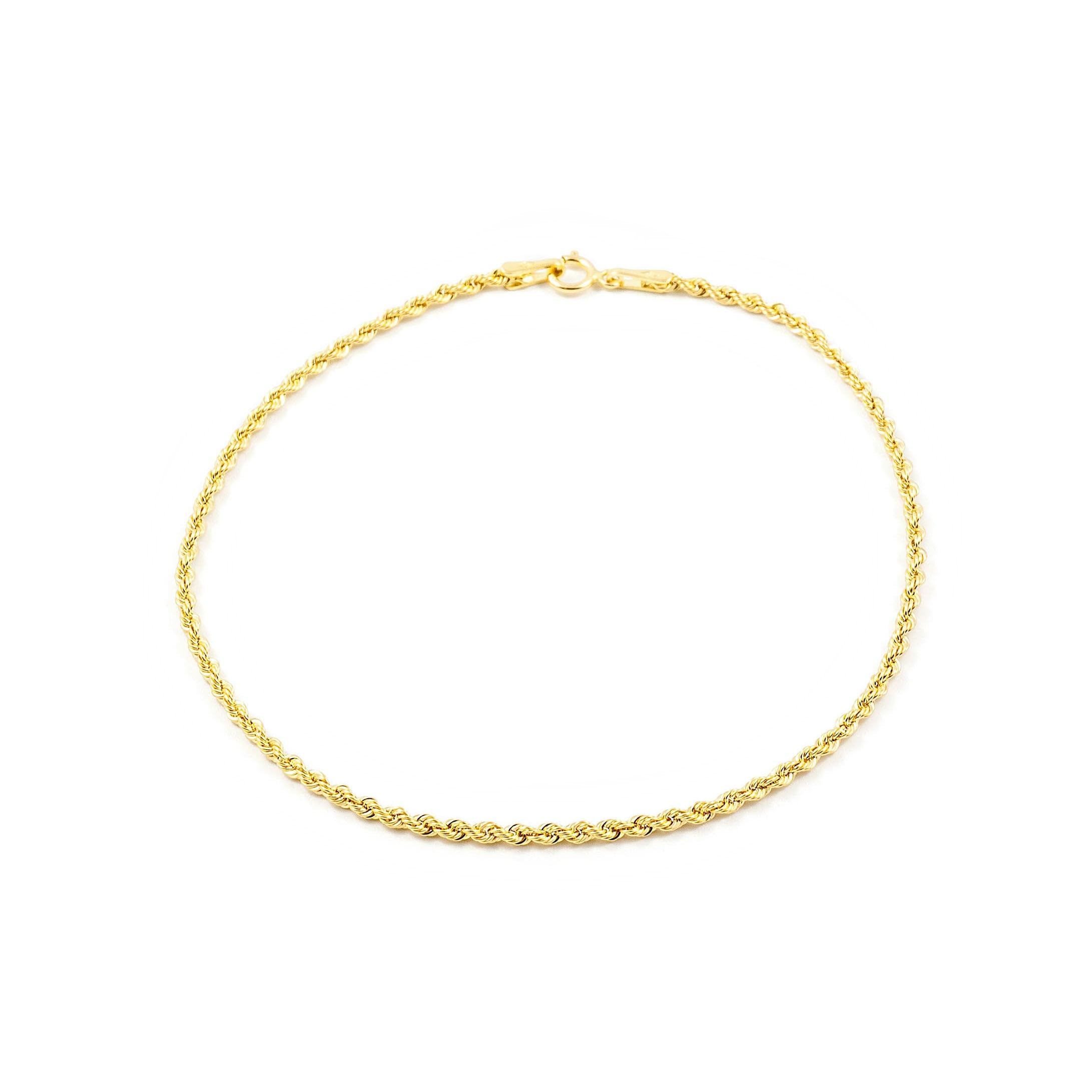 Monde Petit 18ct Yellow Gold Salomonic 1.65 mm Bracelet