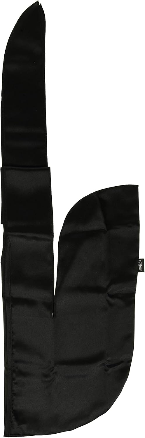 Evolve Satin Wrap Scarf, Black : Fashion Headbands : Beauty