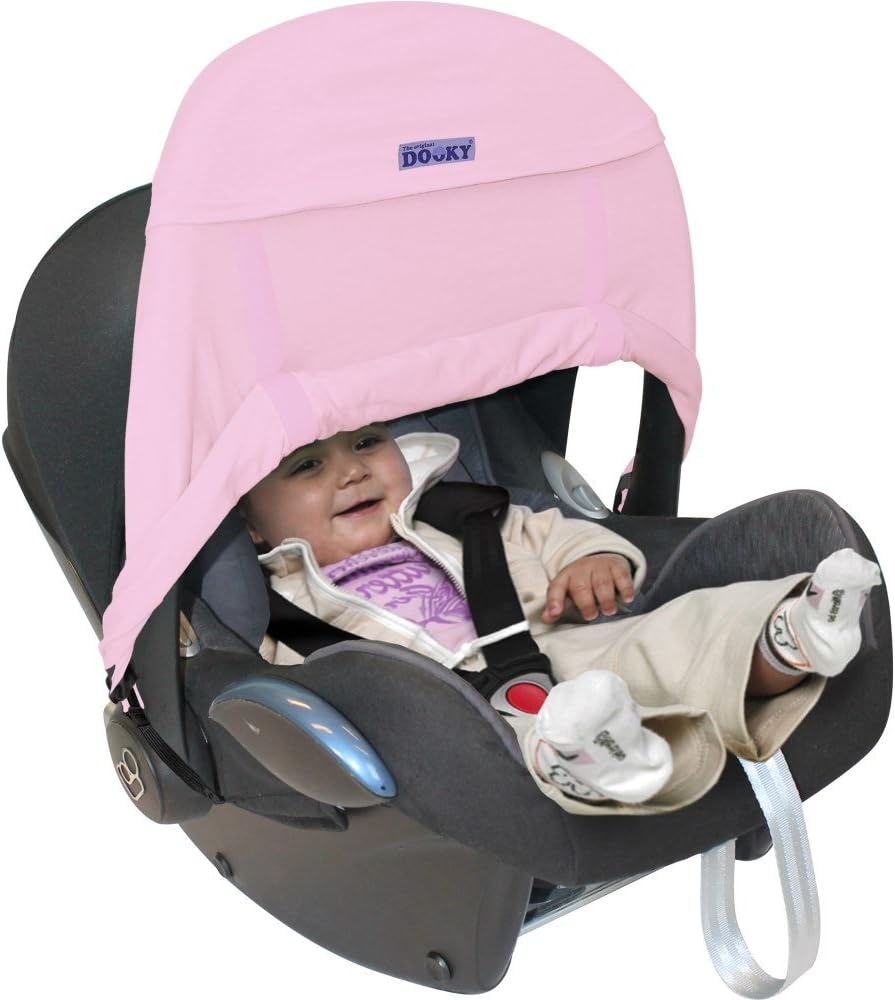Dooky Zero + Car Seat Shade - Baby Pink