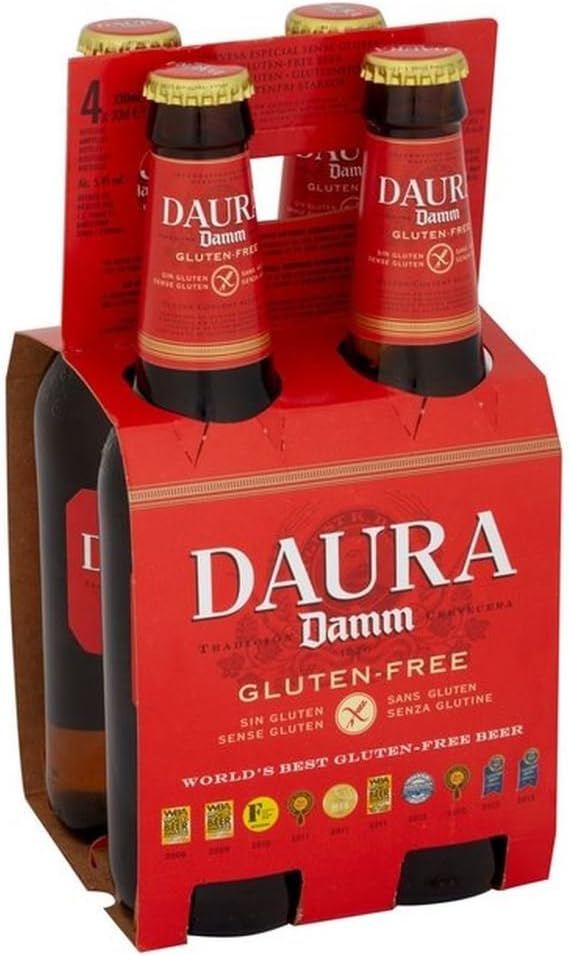 Daura Damm Gluten Free Lager 4 x 330ml Amazon.co.uk Beer, Wine & Spirits