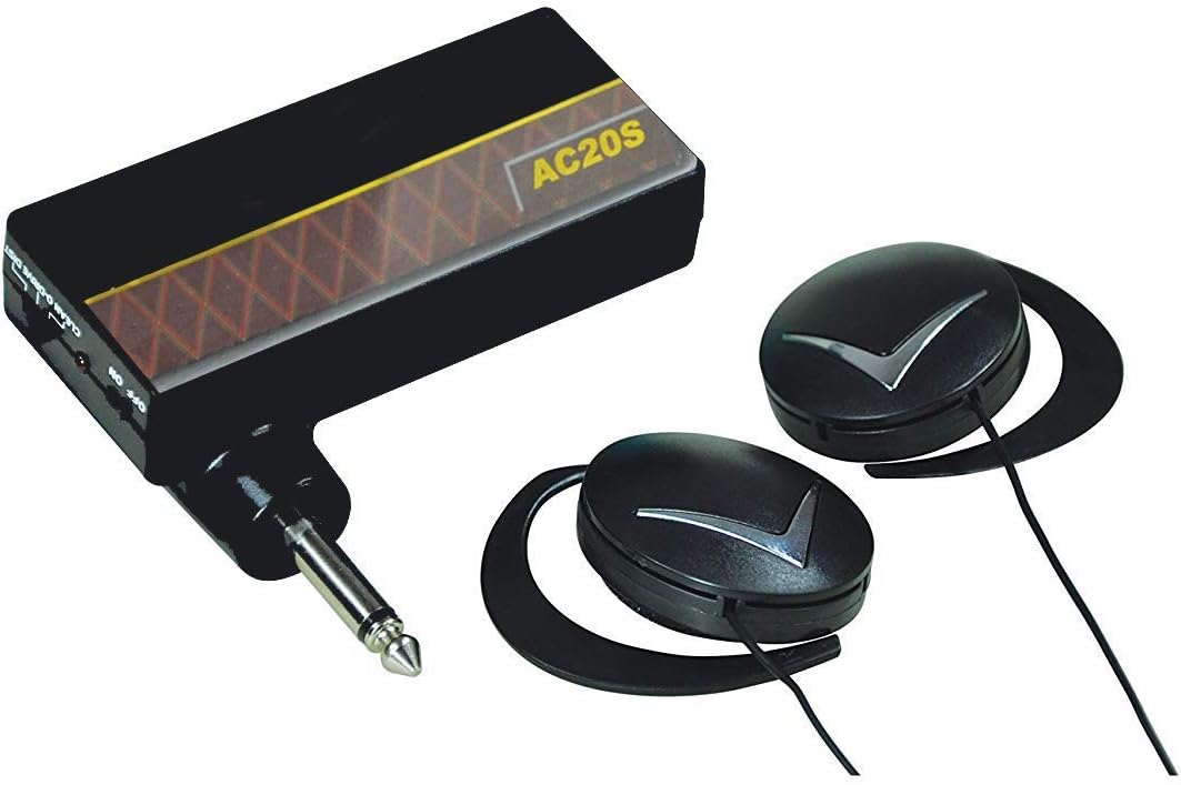 Solo Miniature Headphone Amplifier for Silent Practice on Electric Guitar with Overdrive and