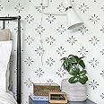 STENCILIT® Starburst Wall Stencil for Painting - 2 Pack 16.5 x 31.5 in Stencil, Geometric Wall Stencils for Painting Large Pattern, Scandinavian Large Wall Stencil
