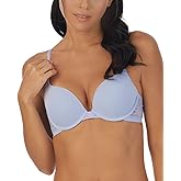 OnGossamer Womens Sleek Micro Plush Push Up Bra W/Lace Back