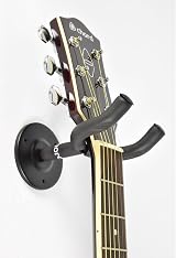 Chord Wall Mount Guitar Bracket Universal Holder with Foam Padding Black view 5