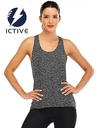 ICTIVE Women's Cross Backless Racerback Yoga Tank