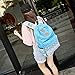 Aiduy School Backpack, Lightweight Canvas Bookbags Shoulder Daypack Handbag (Blue)