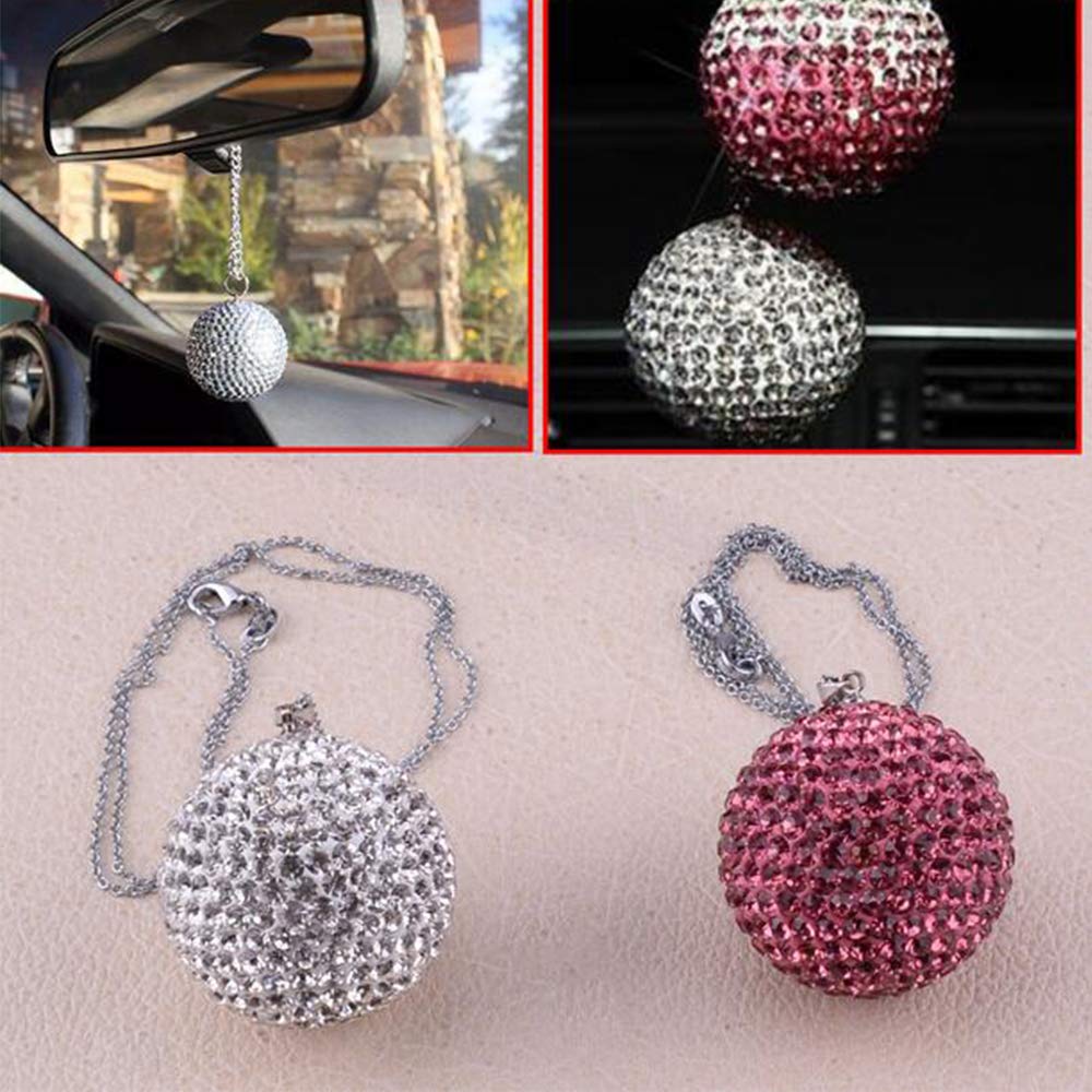 White and Purple Happy reunion Crystal Ball Hanging Ornament Charms 1.