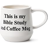 Mr. Pen- Christian Coffee Mugs for Women & Men, 15 oz, White with Bible Theme Design, Christian Mugs for Women, Coffee Cup Ceramic, Microwave Safe