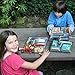 PlanetBox ROVER Eco-Friendly Stainless Steel Bento Lunch Box with 5 Compartments for Adults and Kids- Red Carry Bag with Rocket Magnets