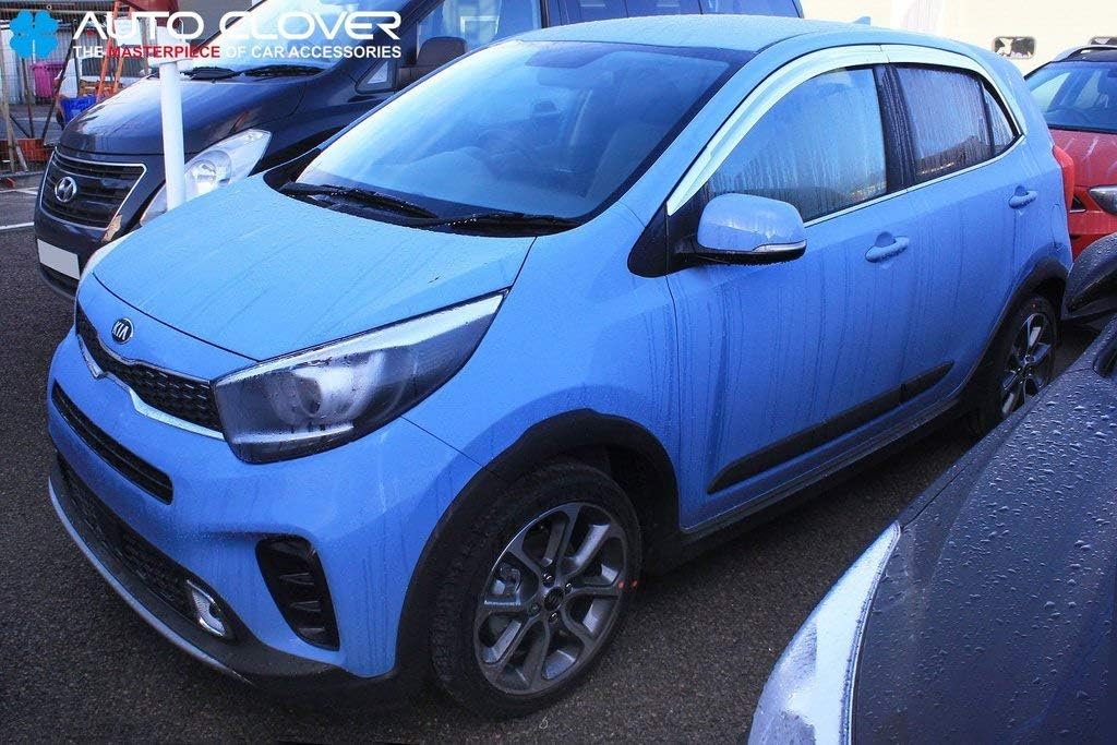Autoclover Chrome Wind Deflectors Set for Kia Picanto 2017+ (4 pieces
