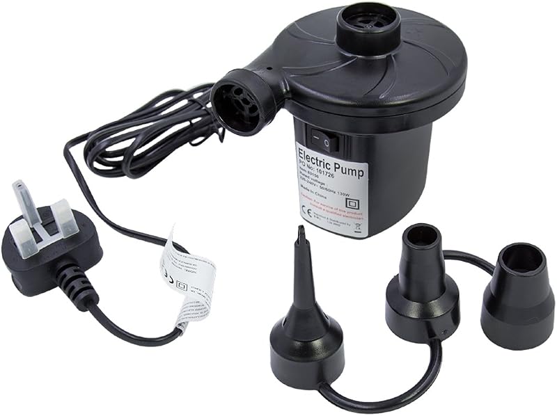 Milestone Camping Electric Air Pump 3 Nozzles High Power 130W AC