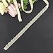 azaleas Women's Wedding Belt Sashes Bridal Sash Belts for Wedding Dress,Rhinestone Thin Bridal Belt (Ivory)