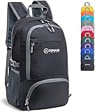 HuaJiao Ultralighter Faltbarer Rucksack | Wasserabweisend | 26x14x40 Cm | Nur 100 G | Polyester