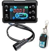 TOP-VIGOR Diesel Heater Controller with LCD Display | Thermostat switch with remote, universal for 12V/24V 2KW/5KW/8KW parking heaters