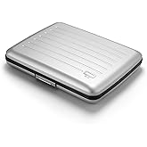 ÖGON -DESIGNS- Aluminum wallet, Large capacity with metal lock, RFID Protection against fraud and demagnetization, Smart Case OSLO Large model