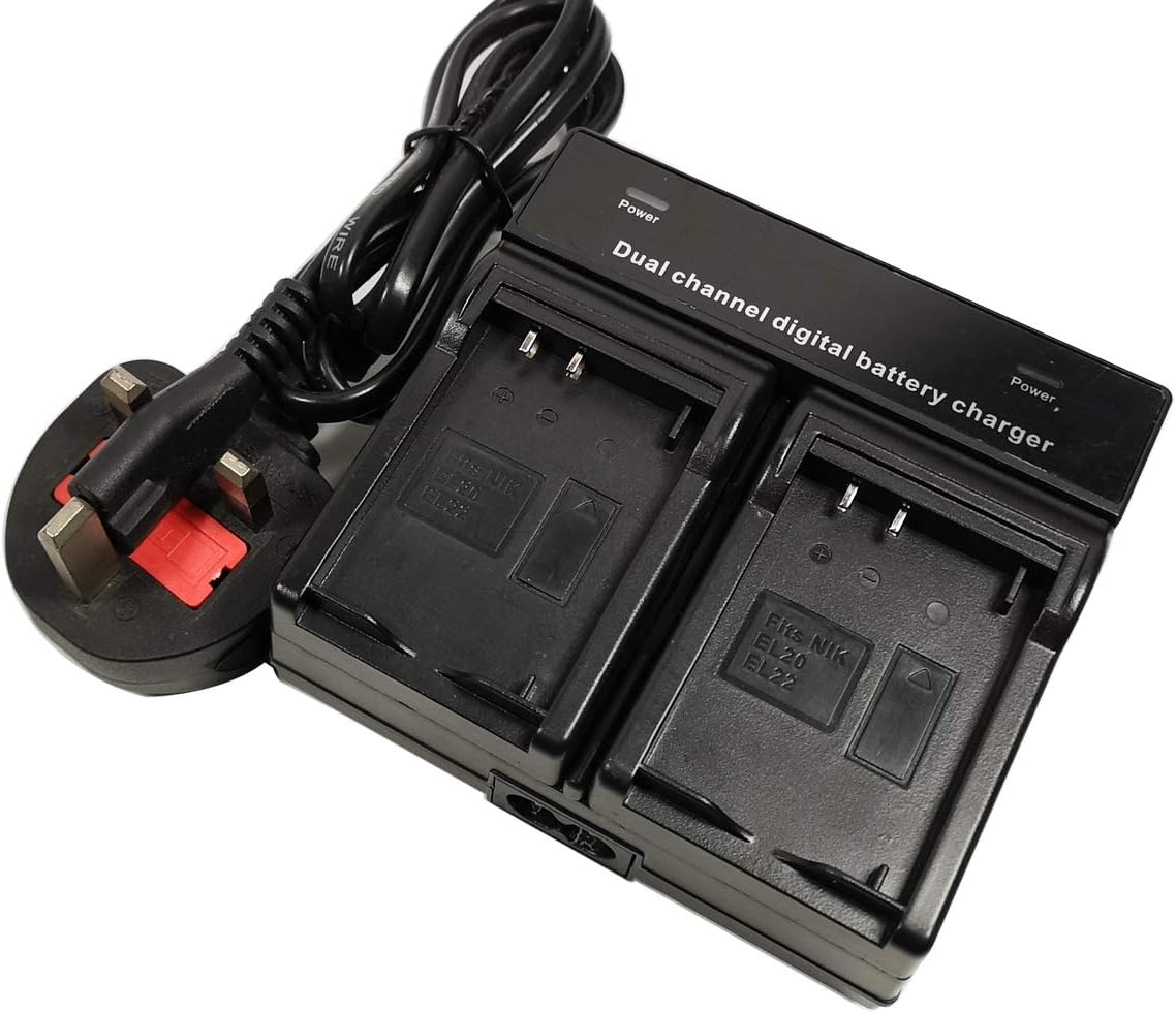 DualChannel Battery Charger for Nikon ENEL20 ENEL20a Amazon.co.uk