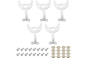 Aulpq Ceiling Fan Blades Arm, for 42-Inch Fan Blade, Compatible with 7740100 -White Finish, -5 Pcs