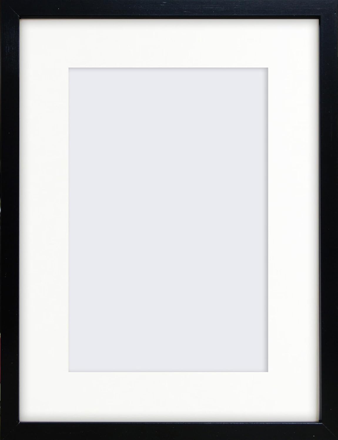 16x12"/12x8" Modern Black Box Photo Frame with Mount Amazon.co.uk