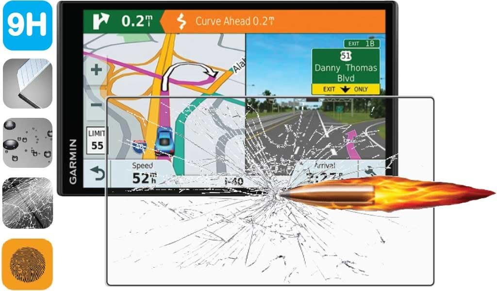 Premium Clear 9H Tempered Glass Screen Protector for Garmin DriveSmart 61 LMT-S LMT-D 61LMT-D 61LMT-S GPS