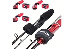 HAUT TON Fishing Pole Straps,Hook&Loop Fishing Belts,Fishing Ties for Casting Rods,Spinning Rods,Fly Rods